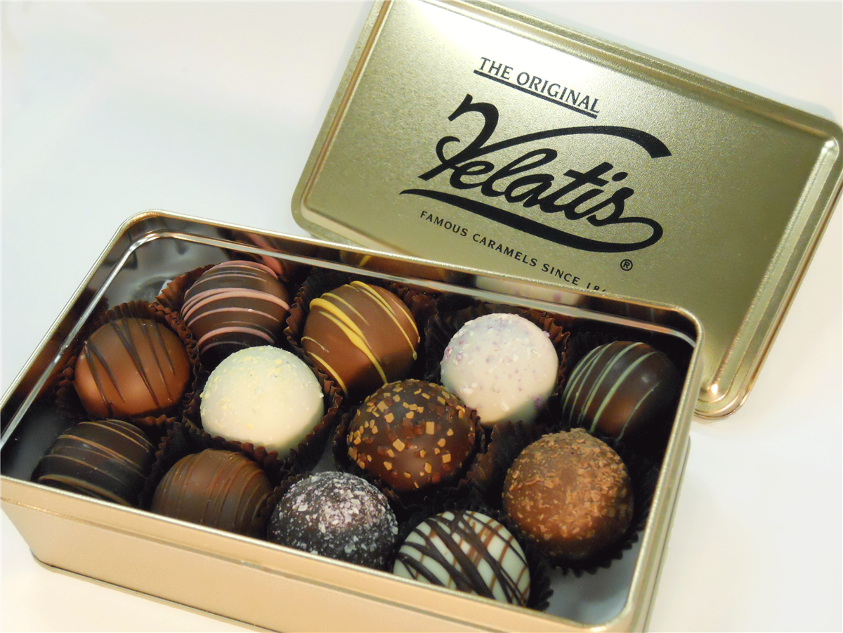 My Snacks | Velatis Truffles in the Velatis Gold Tin